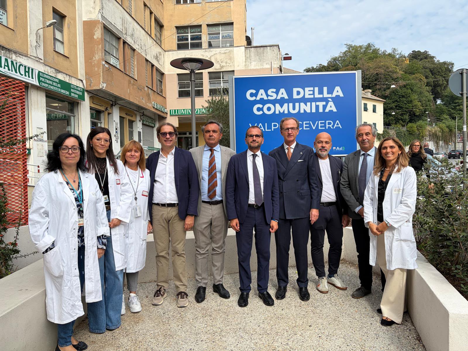 Visita istituzionale alla Casa della Comunità della Valpolcevera a Genova.