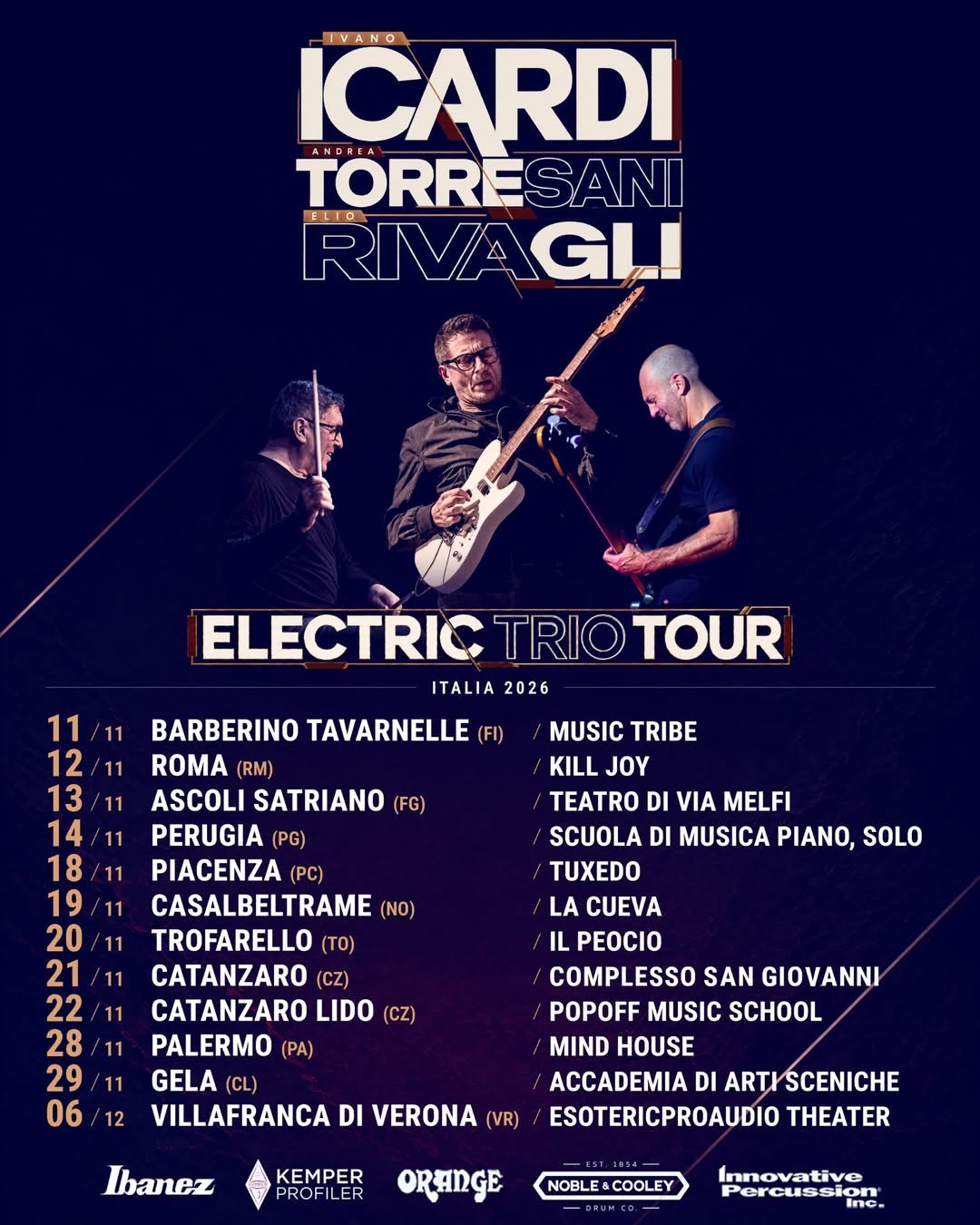 Ivano Icardi in concerto a Piacenza al Tuxedo il 18 novembre 2026