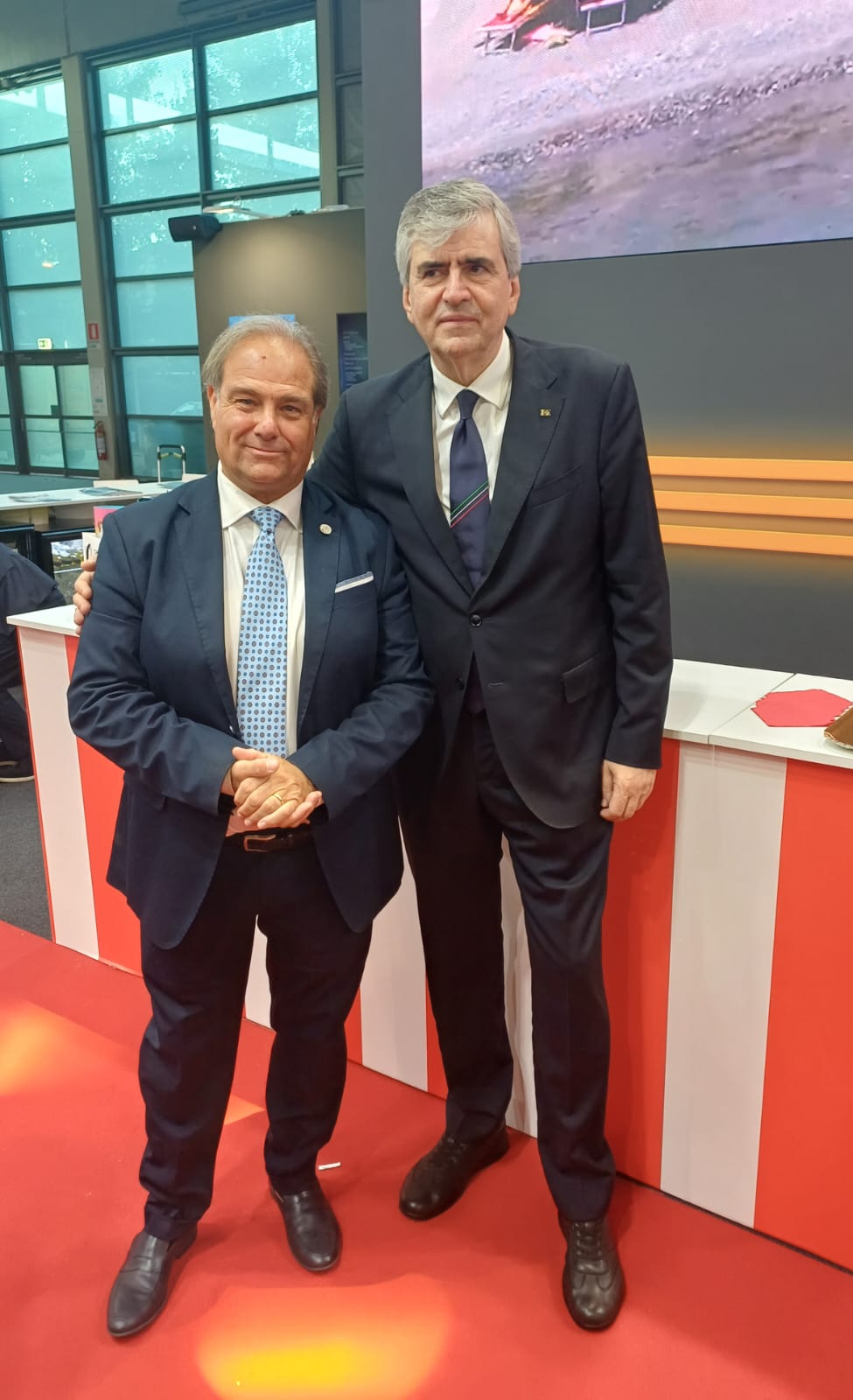 Ministro Gianmarco Mazzi e assessore Luca Lombardi al TTG Rimini 2026.