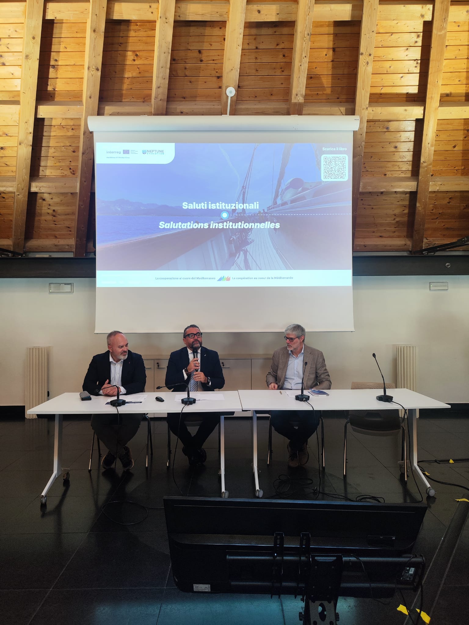 Presentazione del progetto Neptune Evolution al Genova Blue District, dedicato alla tutela del patrimonio marino.